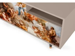 Móvel De Tv| Mueble de TV - 125х56х41 cm - T7 - Versailles, Latte Bege