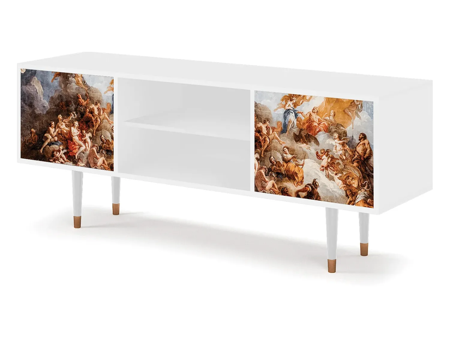 Mueble de TV - 170х69х48 cm - T2 - Versailles, Branco^ Móvel De Tv