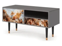 Móvel De Tv| Mueble de TV - 115х59х48 cm - T3 - Versailles, Cinza Cinzento