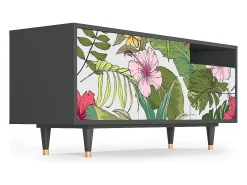 Mueble de TV - 125х56х41 cm - T7 - Verdant Tropics, Antracite^ Móvel De Tv