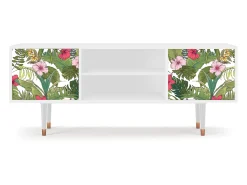 Outlet Mueble de TV - 170х69х48 cm - T2 - Verdant Tropics, Branco Bege