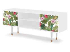 Outlet Mueble de TV - 170х69х48 cm - T2 - Verdant Tropics, Branco Bege