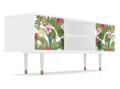 Outlet Mueble de TV - 170х69х48 cm - T2 - Verdant Tropics, Branco Bege