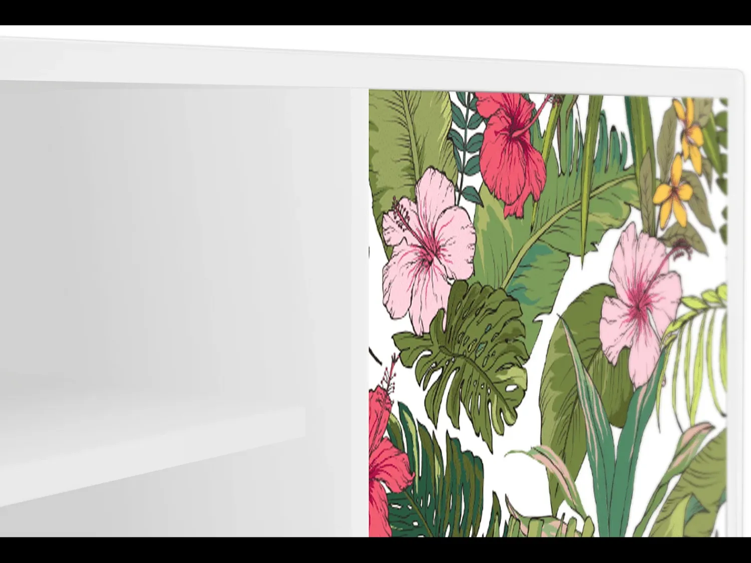 Outlet Mueble de TV - 170х69х48 cm - T2 - Verdant Tropics, Branco Bege