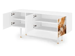 Móvel De Tv* Mueble de TV - 150х69х41 cm - T5 - Versailles, Branco Bege