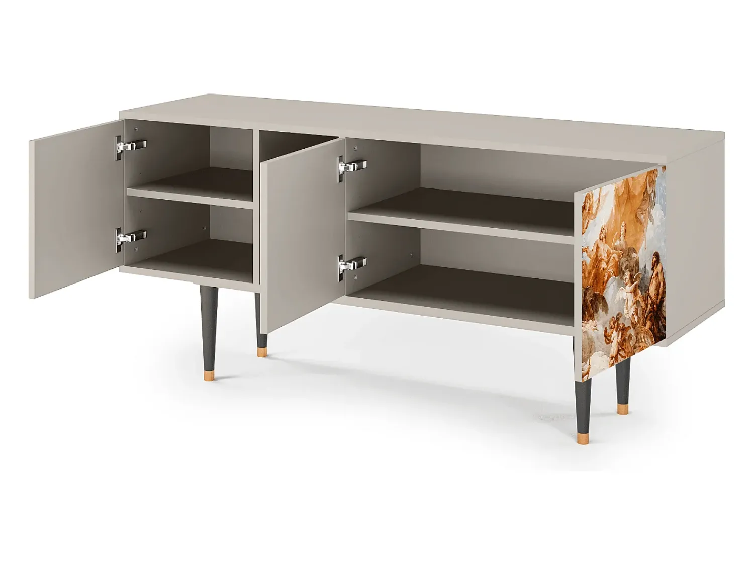 Mueble de TV - 150х69х41 cm - T5 - Versailles, Areia^ Móvel De Tv