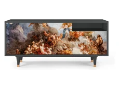 Outlet Mueble de TV - 125х56х41 cm - T7 - Versailles, Antracite Cinza antracite
