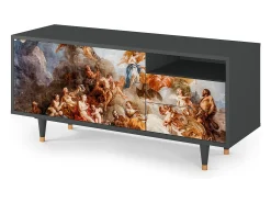 Outlet Mueble de TV - 125х56х41 cm - T7 - Versailles, Antracite Cinza antracite