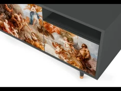 Outlet Mueble de TV - 125х56х41 cm - T7 - Versailles, Antracite Cinza antracite