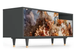 Outlet Mueble de TV - 125х56х41 cm - T7 - Versailles, Antracite Cinza antracite