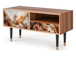 Best Mueble de TV - 115х59х48 cm - T3 - Versailles, Nogueira Castanho
