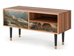 Mueble de TV - 115х59х48 cm - T3 - View Across the Plains , Nogueira^ Móvel De Tv