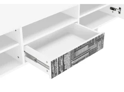 Mueble de TV - 170х59х41 cm - T6 - View of the Piazza, Branco^ Móvel De Tv