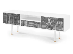 Mueble de TV - 170х59х41 cm - T6 - View of the Piazza, Branco^ Móvel De Tv