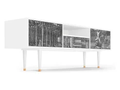 Mueble de TV - 170х59х41 cm - T6 - View of the Piazza, Branco^ Móvel De Tv