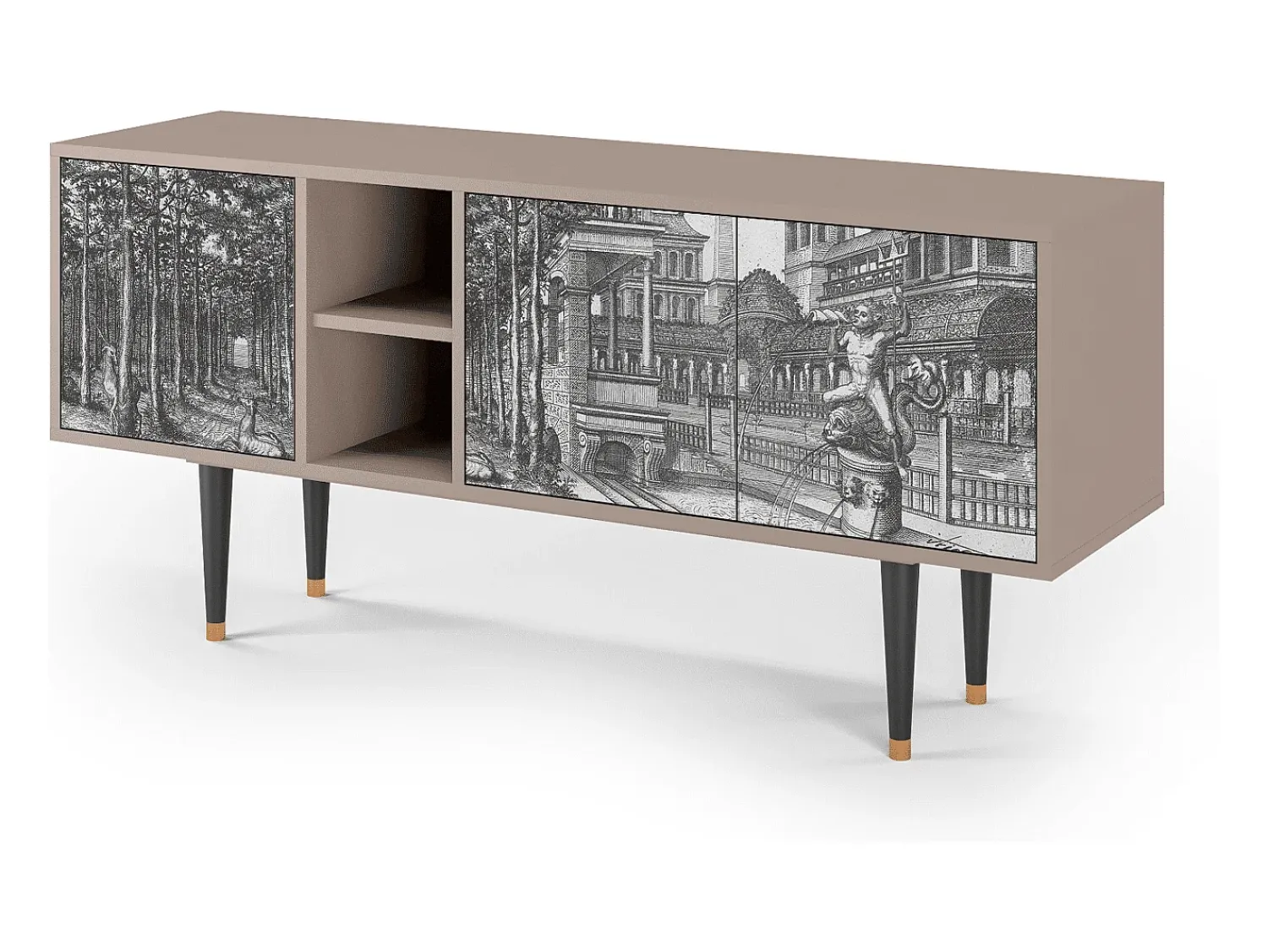 Mueble de TV - 150х69х41 cm - T5 - View of the Piazza, Latte^ Móvel De Tv