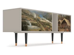 Móvel De Tv* Mueble de TV - 170х69х48 cm - T1 - View Across the Plains , Areia Bege