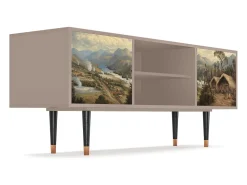 Móvel De Tv* Mueble de TV - 170х69х48 cm - T2 - View Across the Plains , Latte Bege