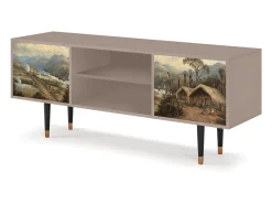 Móvel De Tv* Mueble de TV - 170х69х48 cm - T2 - View Across the Plains , Latte Bege