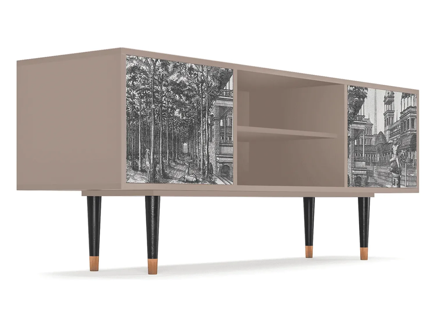 Mueble de TV - 170х69х48 cm - T2 - View of the Piazza, Latte^ Móvel De Tv