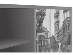 Discount Mueble de TV - 170х69х48 cm - T2 - View of the Piazza, Cinza Cinzento