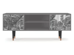 Discount Mueble de TV - 170х69х48 cm - T2 - View of the Piazza, Cinza Cinzento