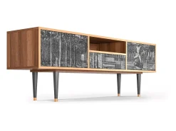 Mueble de TV - 170х59х41 cm - T6 - View of the Piazza, Nogueira^ Móvel De Tv