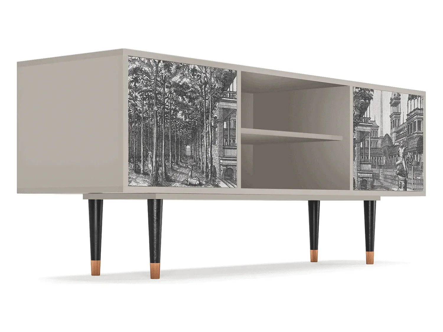 Mueble de TV - 170х69х48 cm - T2 - View of the Piazza, Areia^ Móvel De Tv