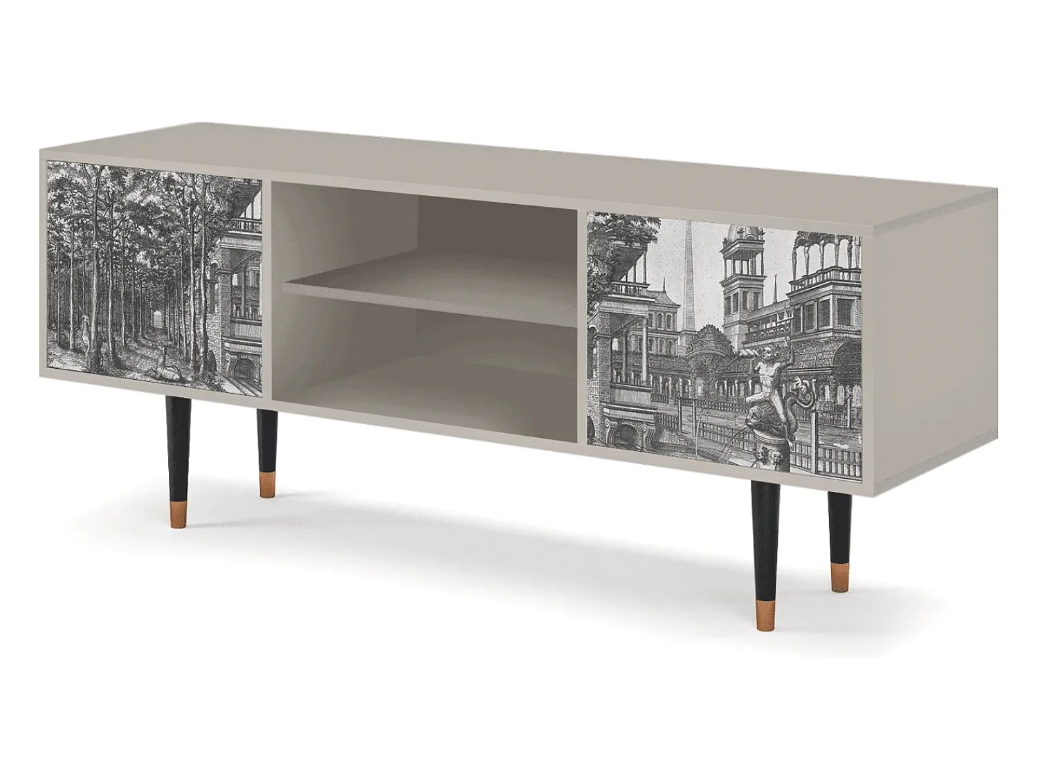 Mueble de TV - 170х69х48 cm - T2 - View of the Piazza, Areia^ Móvel De Tv