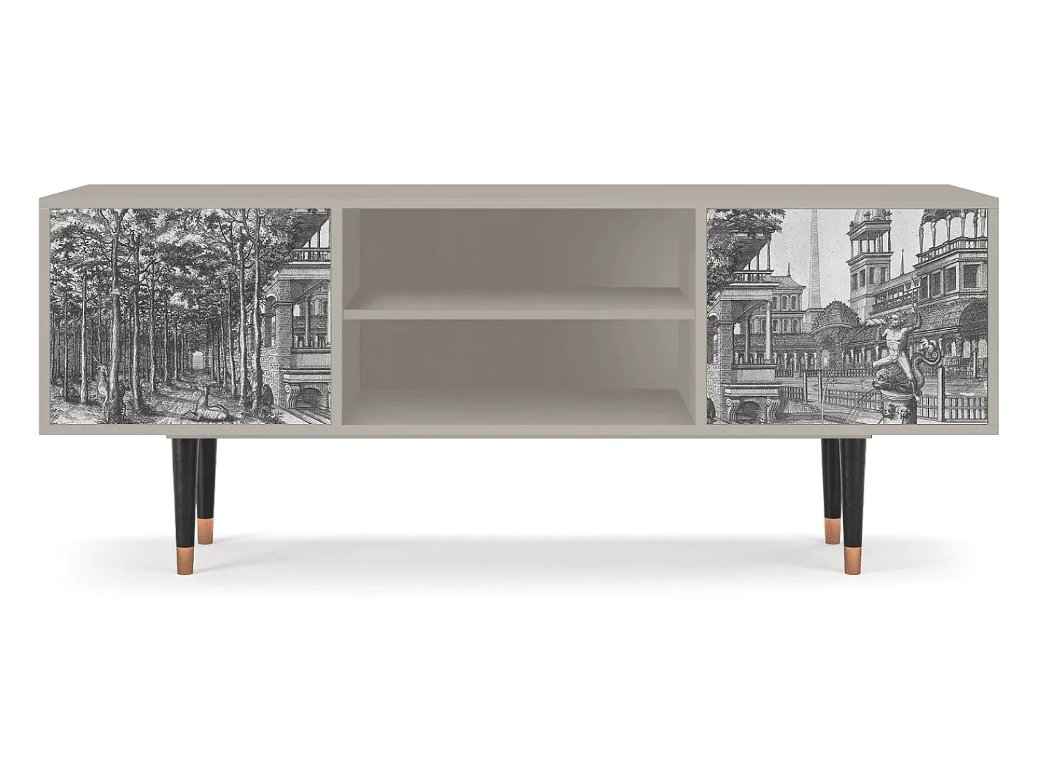Mueble de TV - 170х69х48 cm - T2 - View of the Piazza, Areia^ Móvel De Tv