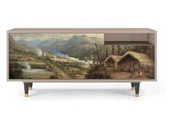 Clearance Mueble de TV - 125х56х41 cm - T7 - View Across the Plains , Latte Bege