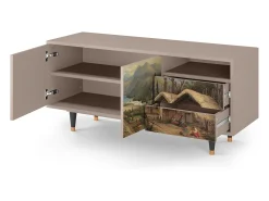 Clearance Mueble de TV - 125х56х41 cm - T7 - View Across the Plains , Latte Bege