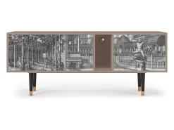 Hot Mueble de TV - 170х69х48 cm - T1 - View of the Piazza, Latte Bege