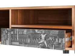 New Mueble de TV - 115х59х48 cm - T3 - View of the Piazza, Nogueira Castanho