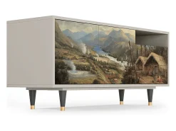 Mueble de TV - 125х56х41 cm - T7 - View Across the Plains , Areia^ Móvel De Tv
