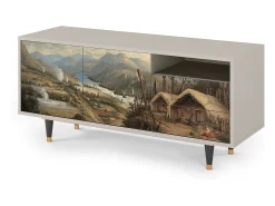 Mueble de TV - 125х56х41 cm - T7 - View Across the Plains , Areia^ Móvel De Tv