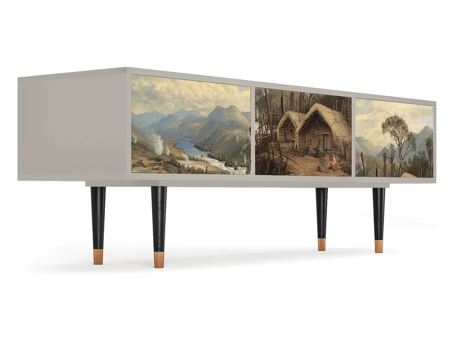 Discount Mueble de TV - 170х59х48 cm - T4 - View Across the Plains , Areia Bege