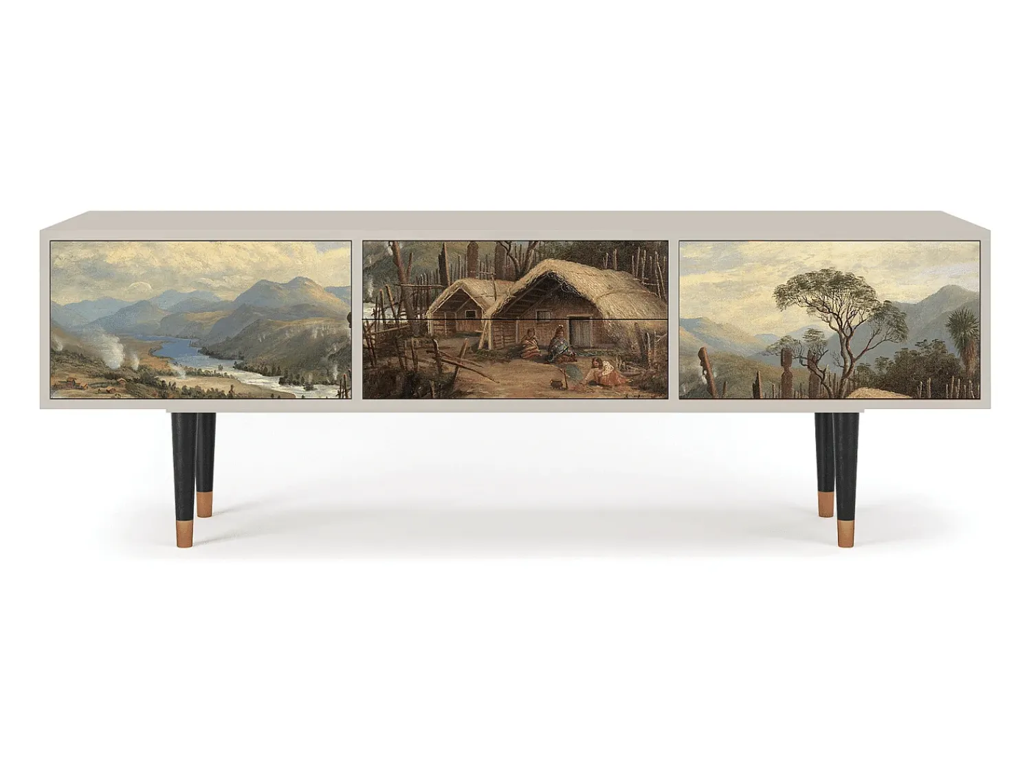 Discount Mueble de TV - 170х59х48 cm - T4 - View Across the Plains , Areia Bege