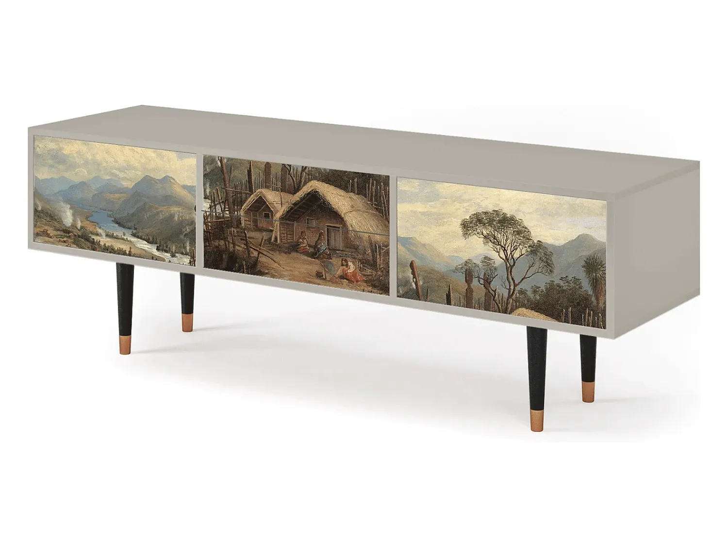 Discount Mueble de TV - 170х59х48 cm - T4 - View Across the Plains , Areia Bege