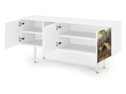 Móvel De Tv* Mueble de TV - 150х69х41 cm - T5 - View Across the Plains , Branco Bege