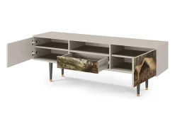 Móvel De Tv* Mueble de TV - 170х59х41 cm - T6 - View Across the Plains , Areia Bege