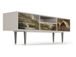 Móvel De Tv* Mueble de TV - 170х59х41 cm - T6 - View Across the Plains , Areia Bege