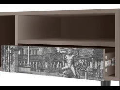Clearance Mueble de TV - 115х59х48 cm - T3 - View of the Piazza, Latte Bege