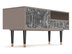 Clearance Mueble de TV - 115х59х48 cm - T3 - View of the Piazza, Latte Bege