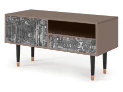 Clearance Mueble de TV - 115х59х48 cm - T3 - View of the Piazza, Latte Bege