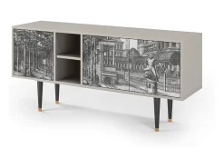 Móvel De Tv* Mueble de TV - 150х69х41 cm - T5 - View of the Piazza, Areia Bege