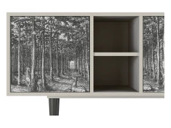 Móvel De Tv* Mueble de TV - 150х69х41 cm - T5 - View of the Piazza, Areia Bege