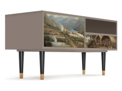 Clearance Mueble de TV - 115х59х48 cm - T3 - View Across the Plains , Latte Bege