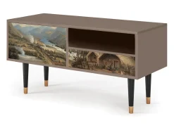 Clearance Mueble de TV - 115х59х48 cm - T3 - View Across the Plains , Latte Bege