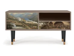 Clearance Mueble de TV - 115х59х48 cm - T3 - View Across the Plains , Latte Bege